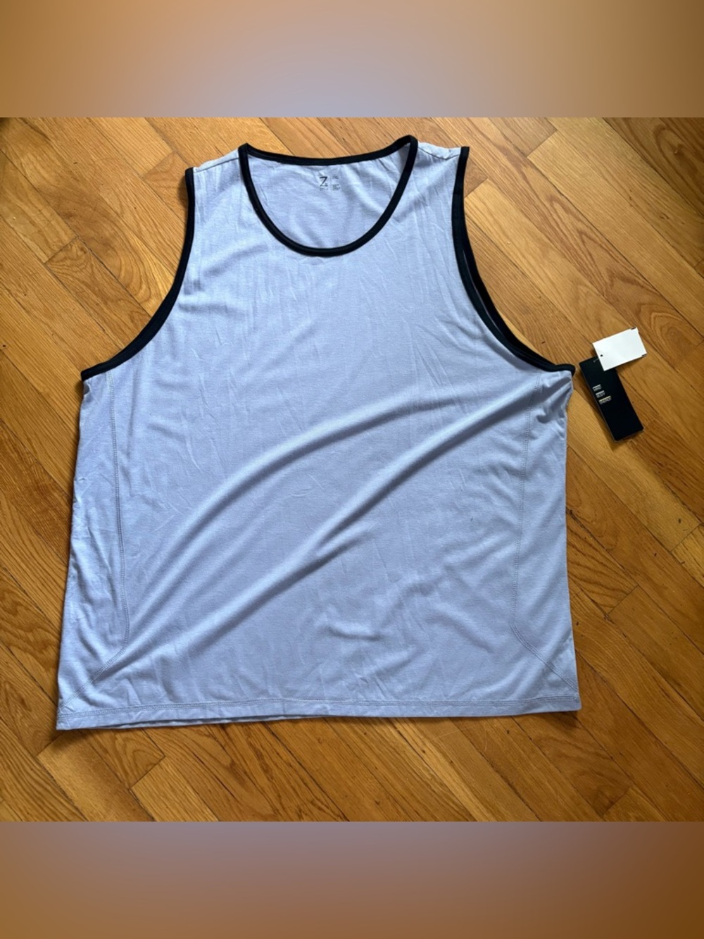 6/$20 NWT Zella Light Blue Athletic Tank with Black Trim 2XL